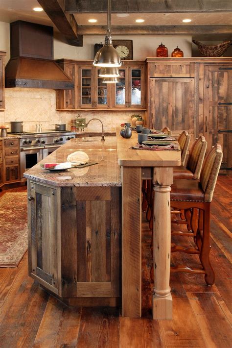 10 Rustic Kitchen Island Designs That Are Amazing - Housely