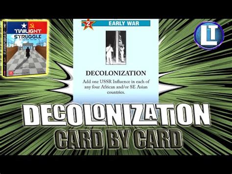 TWILIGHT STRUGGLE Strategy / HOW Do You Play The DECOLONIZATION Card? / STRATEGY Tips - YouTube