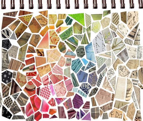 mosaic cut paper sketchbook, susanfarrington.com | Paper mosaic, Book ...