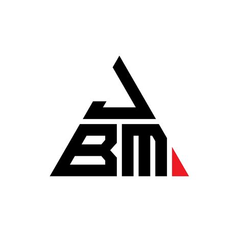 JBM triangle letter logo design with triangle shape. JBM triangle logo design monogram. JBM ...