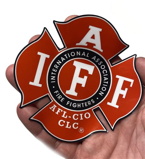 Original 4" True Full Transparent RED Reflective Window IAFF ...