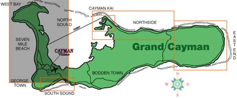 7 Mile Beach - Full Size Map - Grand Cayman Island Map