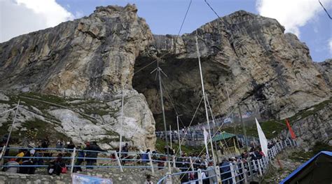 Ice shivling at Amarnath cave melts | India News,The Indian Express