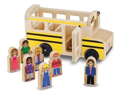 School Bus Wooden Toy #9395 - 000772093958