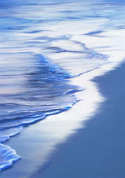 Sea Foam Painting by Suni Roveto - Fine Art America