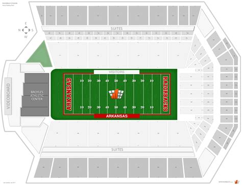 Razorback Football Stadium Seating Chart | Elcho Table