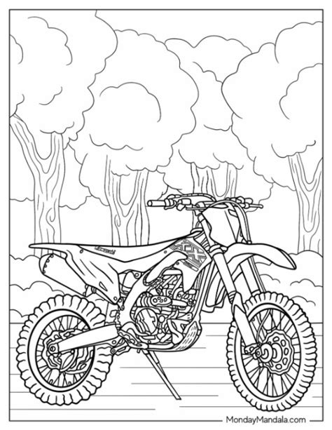 20 Dirt Bike Coloring Pages (Free PDF Printables)