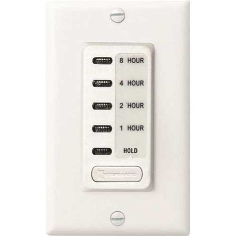 Intermatic EI220W EI200 Series 15 Amp 8-Hour Indoor In-Wall Electronic Countdown Timer with ...