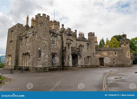 The Medieval Balloch Castle in Scotland from 19th Century Editorial Stock Image - Image of ...