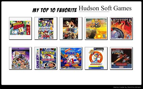 Top 10 Hudson Soft Games by ForestTheGamer on DeviantArt