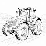 Premium AI Image  coloring Pages For Kids Massey Ferguson tractor With sketch template