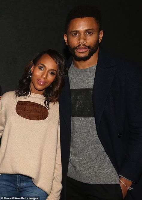 Kerry Washington makes rare public appearance with husband Nnamdi Asomugha at movie screening in ...