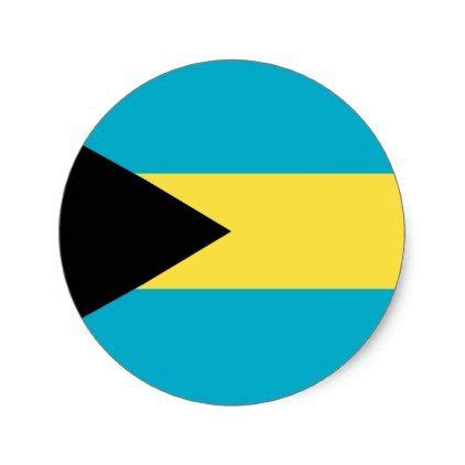 Bahamas Flag Classic Round Sticker | Zazzle.com in 2020 | Bahamas flag, Round stickers, Bahamas
