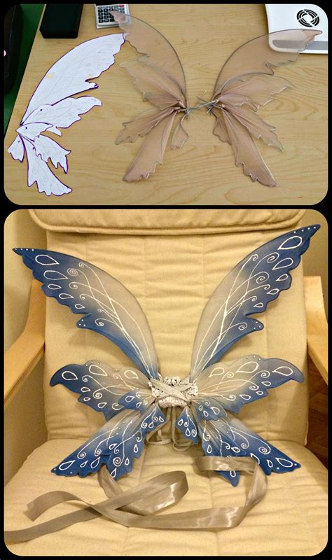 DIY Blue Fairy Wings (based on http://glittrrgrrl.deviantart.com/art/Posie-fairy-wings-with ...