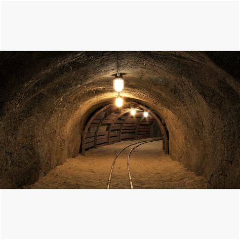 Mine tunnel 06 3D model | CGTrader