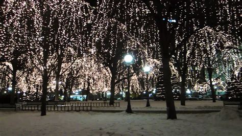 Rice Park, Saint Paul Minnesota, Holiday Lights - YouTube