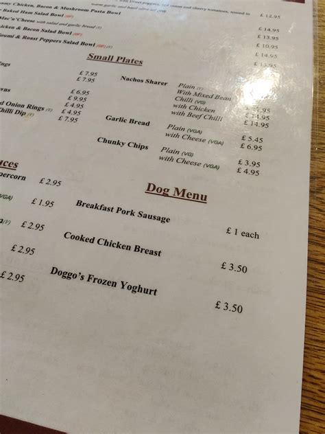 This pub has a dog snack menu : r/mildlyinteresting