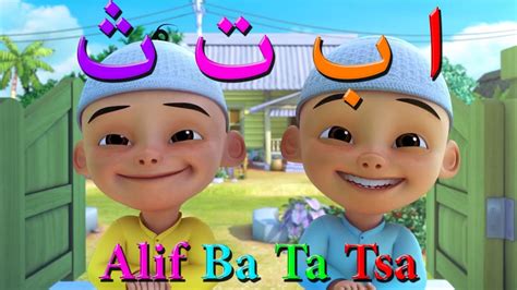 Alif Ba Ta Tsa Upin Ipin & Tayo, Belajar dan menyanyi huruf hijaiyah, huruf arab dan teks ...