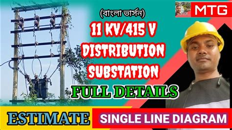 Pole Mounted Distribution Substation | Estimation and single line ...