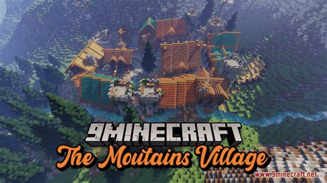 The Mountains Village Map (1.21.3, 1.20.1) - Medieval Survival Base - 9Minecraft.Net