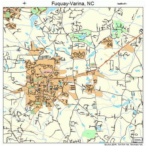 Fuquay-Varina North Carolina Street Map 3725300