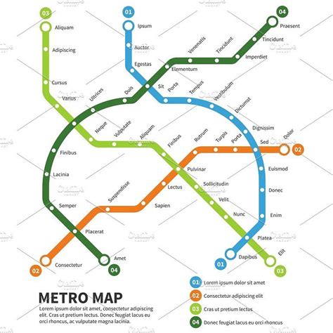 Metro Map Vector Template Metro Map Map Vector Subway Map | Images and Photos finder