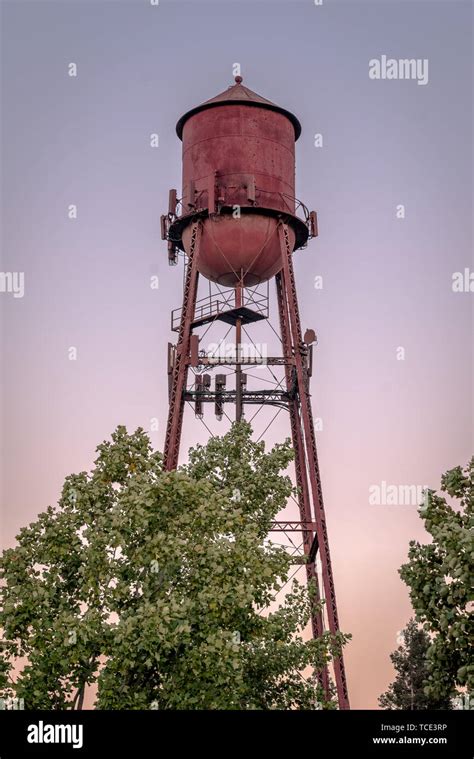 water tower with cell tower Stock Photo - Alamy