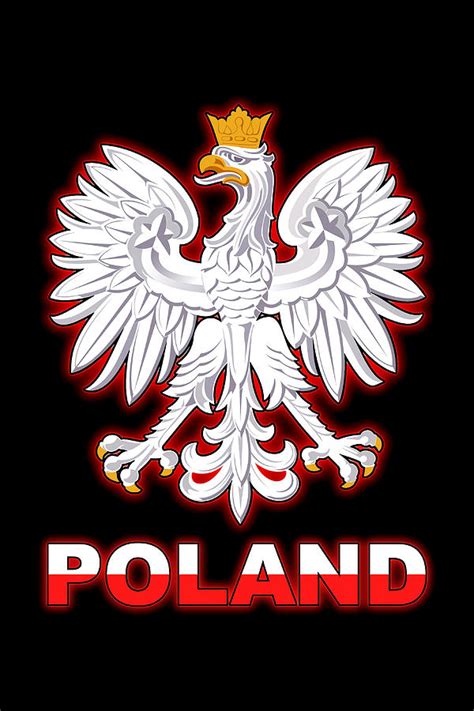 Poland Polish Coat of Arms White Eagle Poster Painting by Turner Fox ...