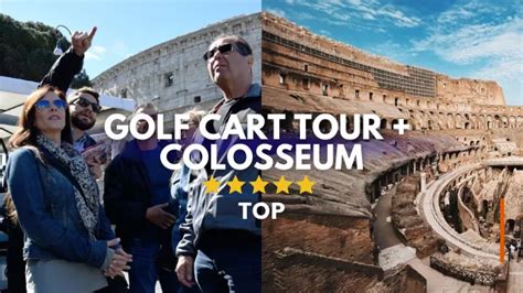 Golf Cart and Colosseum - Golf Cart Tour Rome