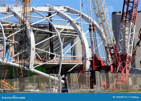 LA Rams Stadium Construction Site Editorial Image - Image of taxpayers ...