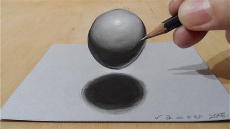 3D Drawing of a Sphere - Levitating Ball - YouTube