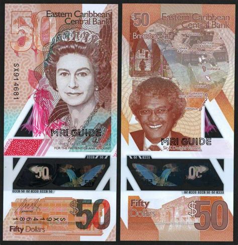 Eastern Caribbean - New polymer banknotes of 50 dollars are in ...