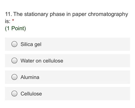 Solved 9. The stationary phase can be --------- or where the | Chegg.com