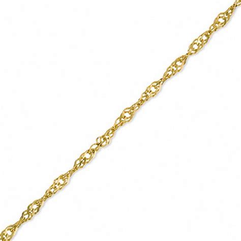 1.4mm Singapore Chain Bracelet in Sterling Silver with 14K Gold Bonding - 7.5" | Chain Bracelets ...