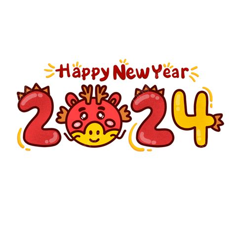 Happy Chinese New Year 2024 Clipart - Rowe Wanids