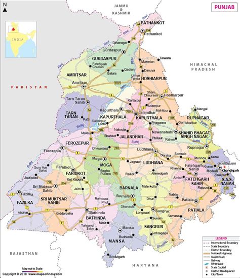 Punjab map map of punjab state districts information and facts – Artofit