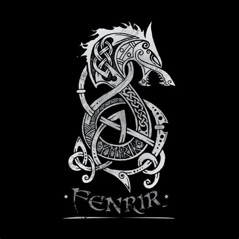 Gray Fenrir Wolf | Norse mythology tattoo, Viking tattoo sleeve, Mythology tattoos