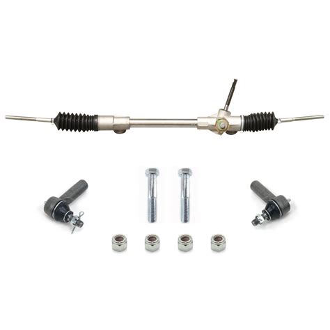 Mustang II Manual Steering Rack and Pinion with Tie Rod Ends and ...