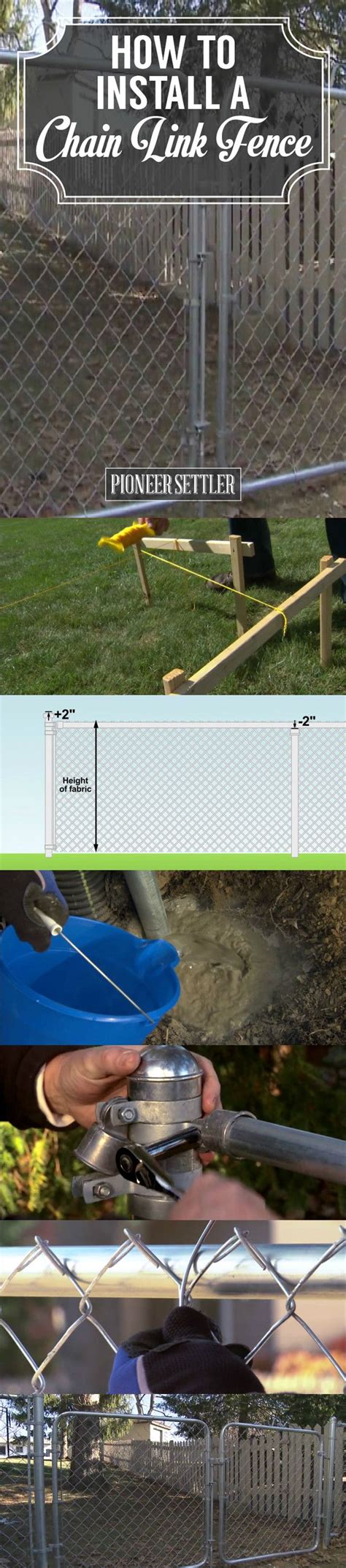 How to Install A Chain Link Fence | DIY VIDEO TUTORIAL | Chain link fence, Fence, Building a shed