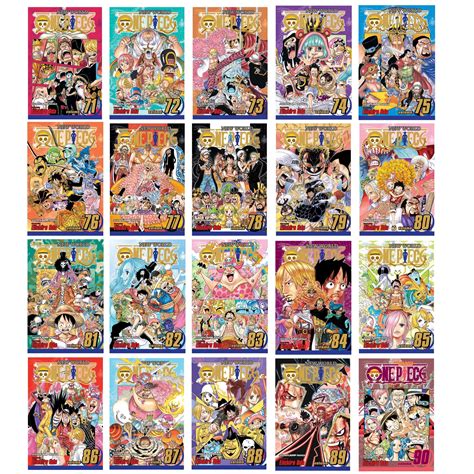 One Piece Collection Set Vol 1-90 by Eiichiro Oda - Geeekyme