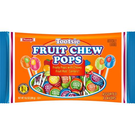 Tootsie Fruit Chew Pops Assorted Flavors Lollipops, 10.2 Oz - Walmart.com - Walmart.com