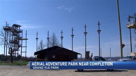 Aerial Adventure Park near completion at Grand Vue