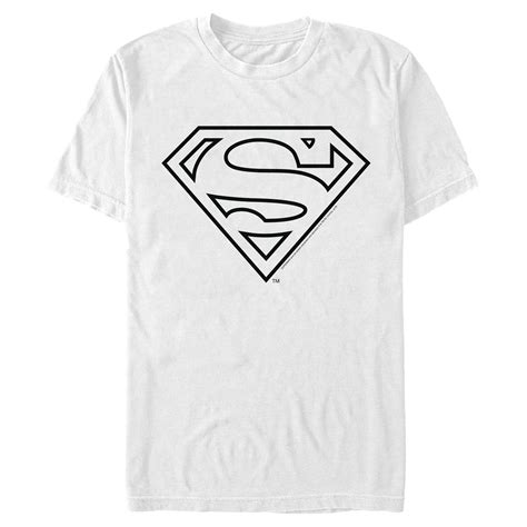 Superman - Men's Superman Logo Sleek Graphic Tee White Medium - Walmart.com - Walmart.com