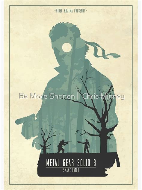 "Metal Gear Solid 3 "Snake Eater" Minimalist Art" Poster by ...