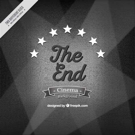 Vintage the end movie background | Free Vector