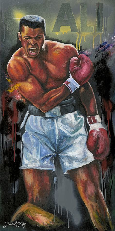 Muhammad Ali Art Print. Artist Reproduction on Canvas Giclee - Etsy