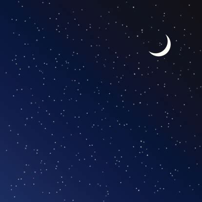 Night Sky Vector Illustration Stock Illustration - Download Image Now - iStock