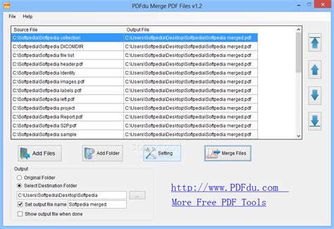 PDFdu Merge PDF Files 1.6 - Download, Review, Screenshots