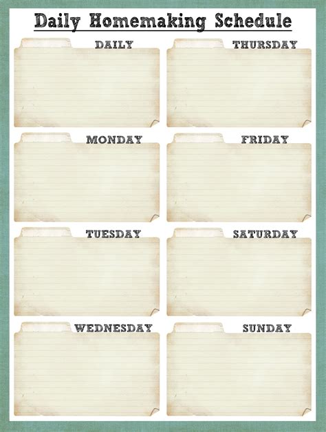 Smile Like You Mean it: Cleaning Schedule