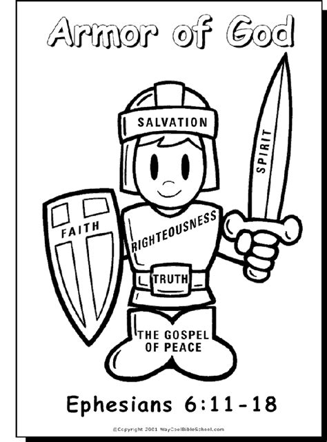 Armor Of God Printable Activities